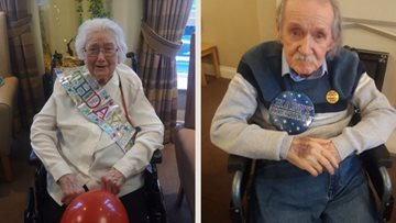 Double birthday celebrations at Gateshead care home